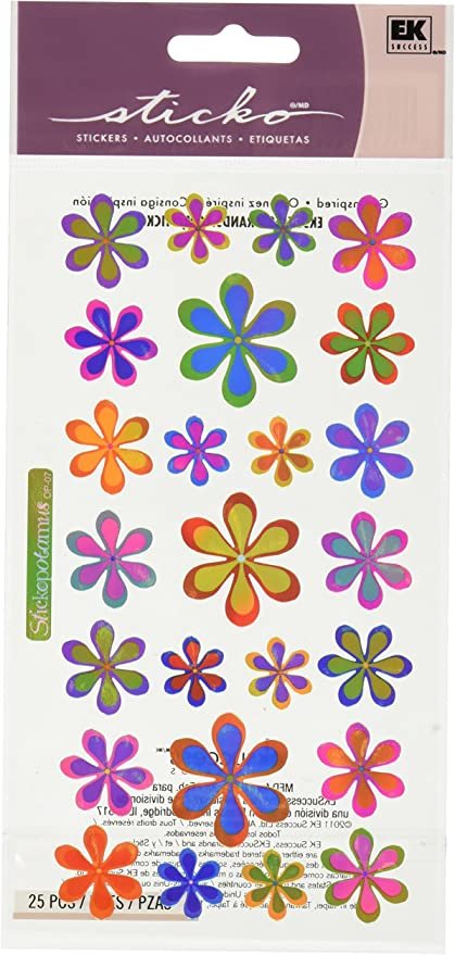 FUNKY FLOWERS STICKERS